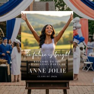 The Future is Bright - Graduation Portrait Sign
