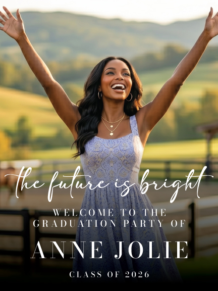 The Future is Bright - Graduation Portrait Sign - Image 3