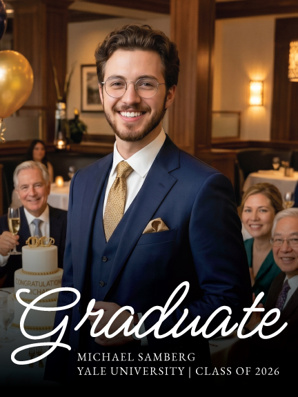 Classy Graduate Portrait Sign - Image 3