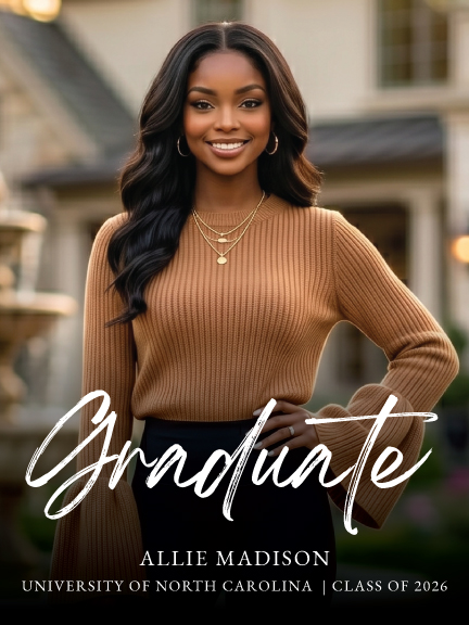A Dash of Character - Graduation Portrait Sign - Image 3