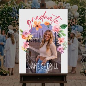 Springtime Success - Graduation Portrait Sign