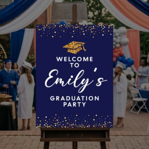 Glittery Graduate Celebration Sign