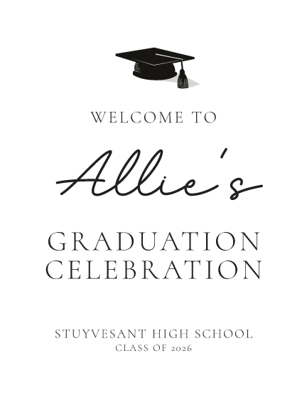 Refined Graduation Party Sign - Image 2